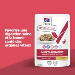 HILL'S Pet Nutrition Vet Essentials Chat Multi-Benefit Adulte Poulet Sachet Repas -Alimentation boutique vet essentials chat multi benefit adult 1 poulet sachet repas 1