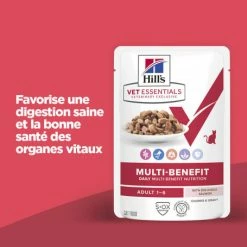 HILL'S Pet Nutrition Vet Essentials Chat Multi-Benefit Adult 1+ Saumon Sachet Repas 12 HILL'S Pet Nutrition Vet Essentials Chat Multi-Benefit Adult 1+ Saumon Sachet Repas -Alimentation boutique vet essentials chat multi benefit adult 1 saumon sachet re 2