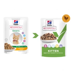 HILL'S Pet Nutrition Vet Essentials Feline Kitten Growth Poulet Sachet Repas